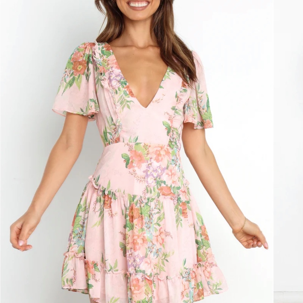 NWT petal & pup pink floral dress